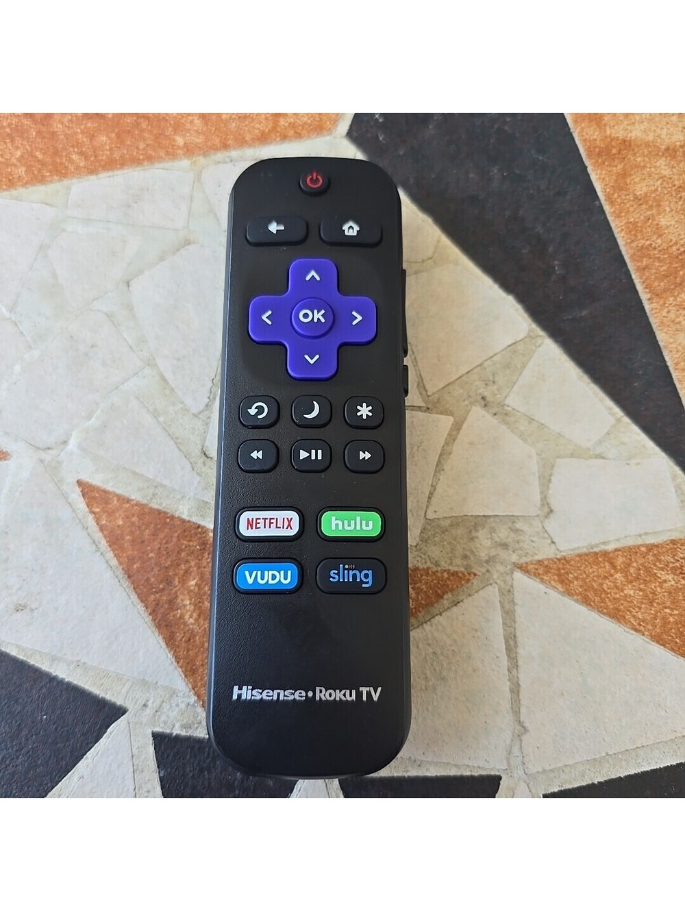 Hisense HU-RCRUS-20G TV Remote Control Netflix, Hulu, Vudu, Sling
